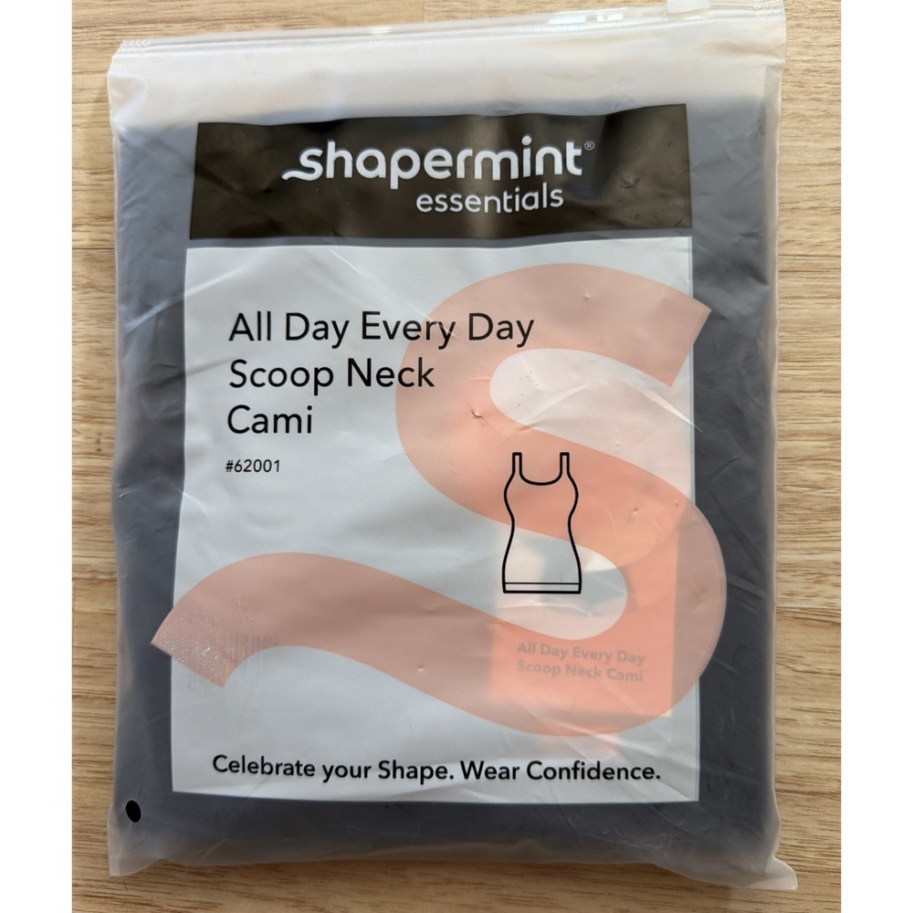 Shapermint Essentials All Day Every Day Scoop Neck Cami 3XL Black Shapewear